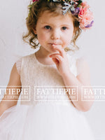 Boho Rustic Flower Girl Dress for Toddler- Apple