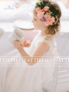 Boho Rustic Flower Girl Dress for Toddler- Apple