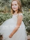 Country Side Rustic Flower Girl Dress- Grace in Lace