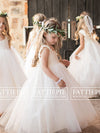 rustic country side flower girl dress